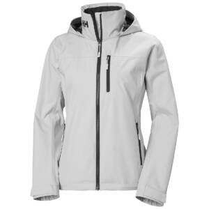 Helly Hansen Crew Hooded Jacket Women Grey Fog